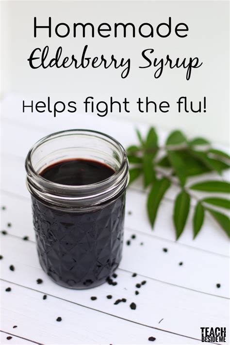 Homemade Elderberry Syrup Recipe Cough Syrup Teach Beside Me