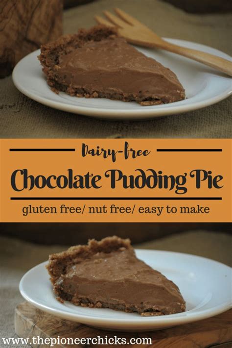 Dairy Free Chocolate Pudding Pie The Pioneer Chicks Recipe Chocolate Pie With Pudding