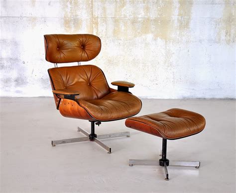 Vintage Eames Style Lounge Chair And Ottoman