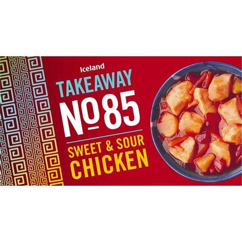 Iceland Takeaway No85 Sweet And Sour Chicken 375g Chinese And Oriental