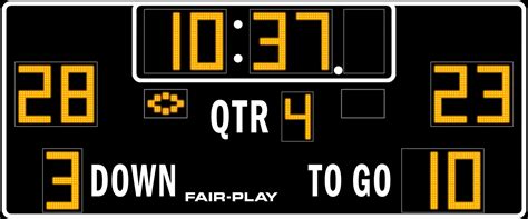 Fb 8218tk 2 Football Scoreboard Fair Play Scoreboards