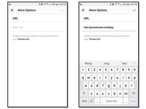 You can add multiple photos to your instagram story by creating a collage or simply mastering the multiple images function on instagram. How to Add a Link to Your Instagram Stories : Social Media ...