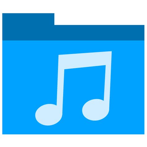 Music Folder Free Icon Of Phlat Blue Folders Icons