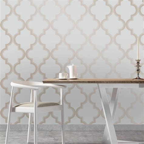 5,000 brands of furniture, lighting, cookware, and more. Tempaper Bronze Grey Marrakesh Wallpaper-MA083 - The Home ...