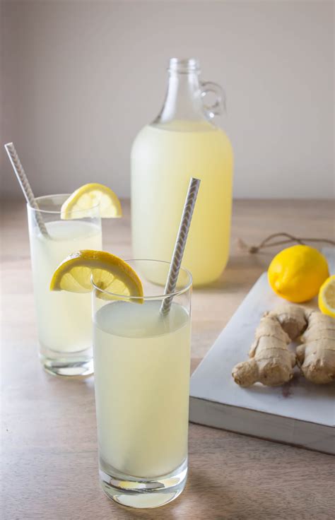 Wash and pat dry lemons and ginger. Recipe: Spicy Ginger Lemonade | Kitchn