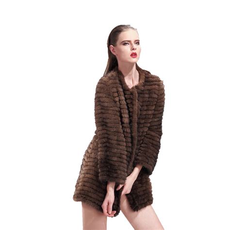 Buy Zy89025 2016 Special Design Natural Knitted Mink