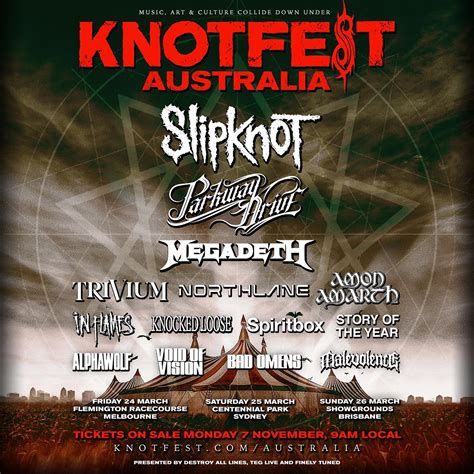 Knotfest Australia Line Up Confirmed Everyday Metal