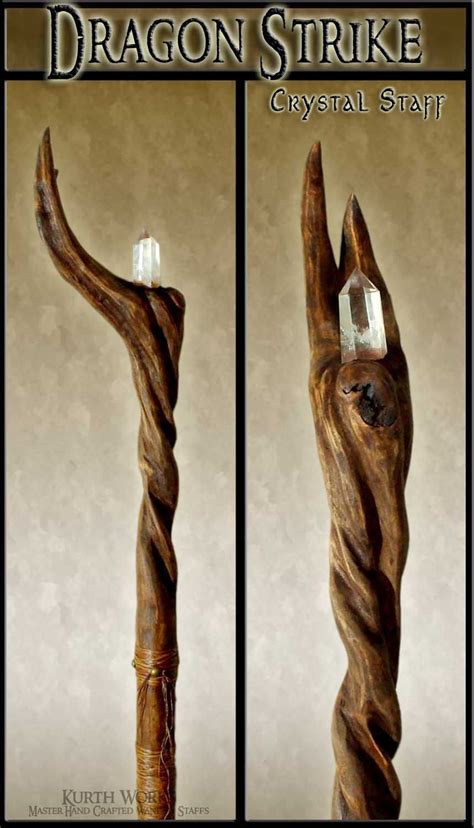 Kurth Works Custom Hand Carved Magic Wizard Wands And Staffs Hand