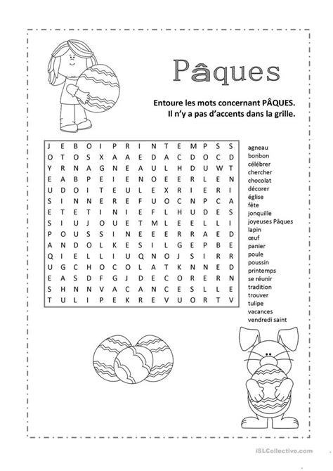 One-click print document | Jeux de paques, Activité de paques, Mots