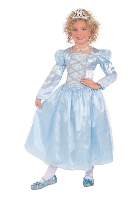 Kids Blue Princess Girls Fairy Tale Costume Princess Dress Up