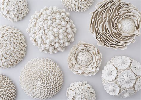 » bookmark things you love on the web! Ornate Ceramic Vessels Encased in Porcelain Flowers by ...