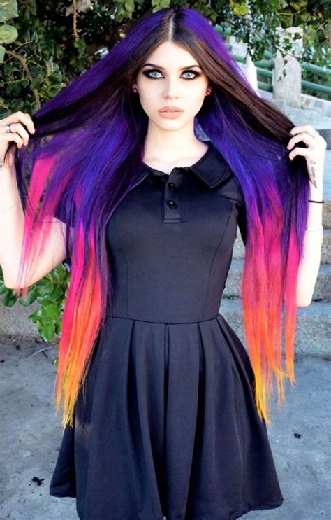 Goth Girl Cute Hair Colors Pretty Hair Color Hair Color Pastel Hair