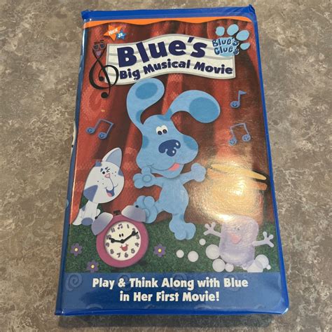 Blue S Clues Blue S Big Musical Movie Vhs Clamshell Case Nick The The