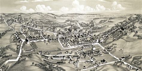 Historic Old Map Of East Stroudsburg Pa From 1884 Knowol