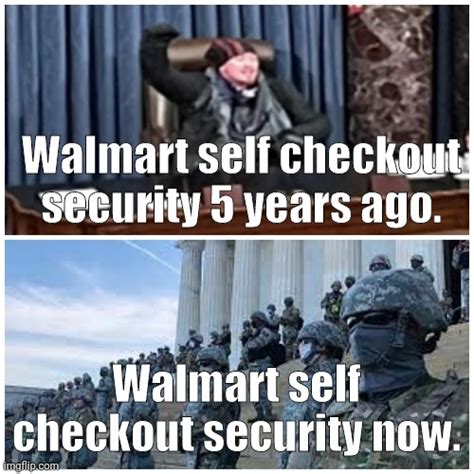 Walmart Self Checkout Security Imgflip