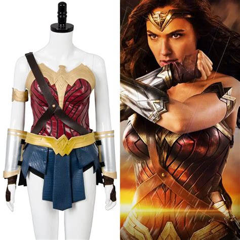 2017 Film Wonder Woman Cosplay Costume Outfit Gal Gadot Diana Suit Halloween Carnival Party