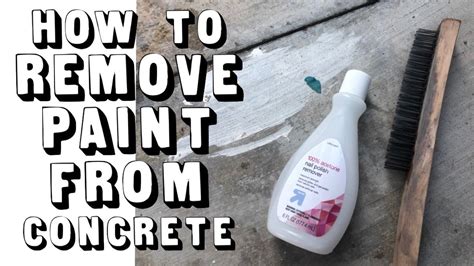 How To Remove Paint From Concrete Youtube