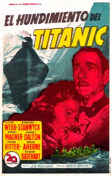El Hundimiento Del Titanic 1953 Tt0046435 Carteles De Cine
