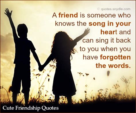 Cute Friendship Quotes And Sayings With Image Quotes And Sayings