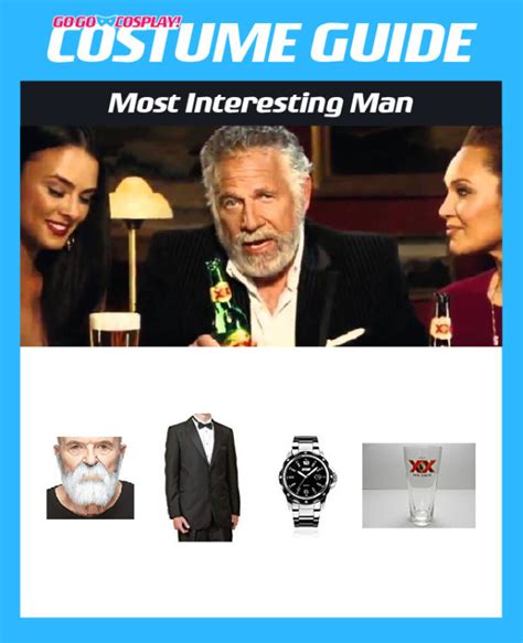 Dos Equis Most Interesting Man In The World Costume Go Go Cosplay