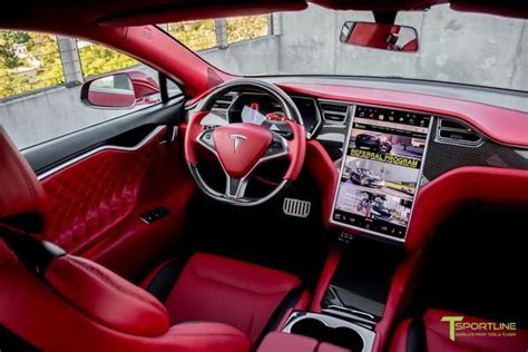 Red Multi Coat Tesla Model S Bentley Red Interior Tesla Model