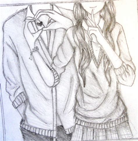 Anime Couple Hugging Drawing At Getdrawings Free Download