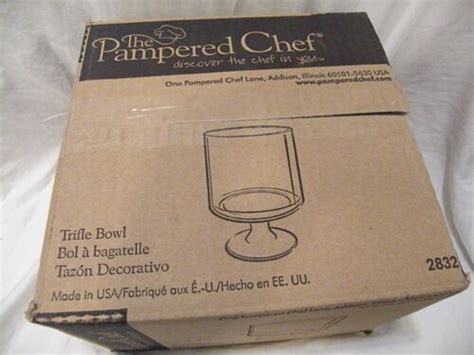 pampered chef trifle bowl 2832 new in box ebay