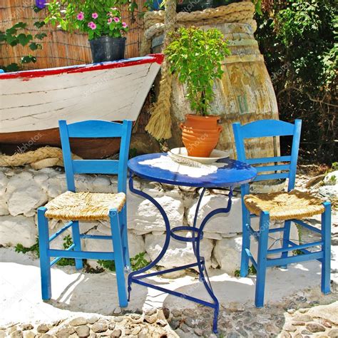 Traditional Greece Colored Tavernas Stock Photo By Maugli 12810075