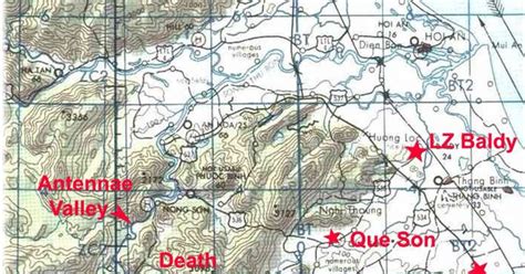 Que Son Is South Of Landing Zone Baldy Approx 10km South Of Danang