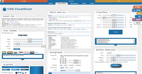 Css Cheat Sheet Interactive Not A Pdf Htmlcheatsheet