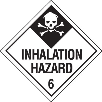 Inhalation Hazard Hazardous Material Placards Emedco