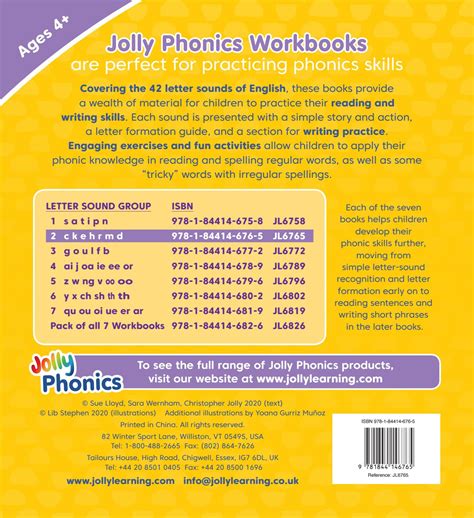 Jolly Phonics Workbooks 2 Jl6765 American English Print