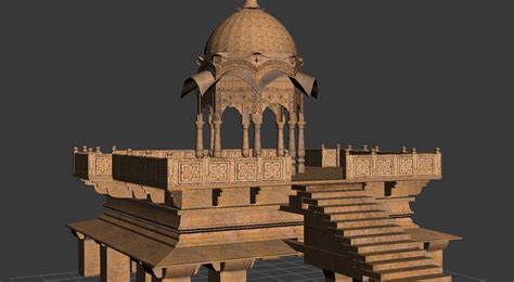 Indian Temple 3d Model Cgtrader