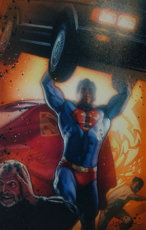 Drew Struzan Superman 800 Superman Action Comics Comic Art