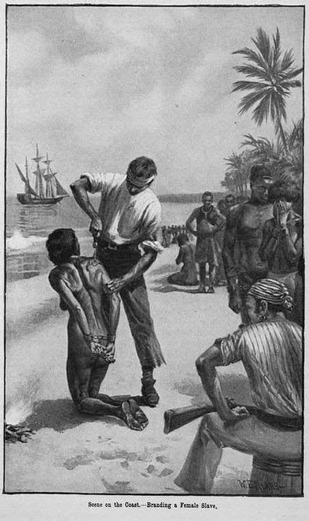 scene on the coast branding a female slave nypl digital collections