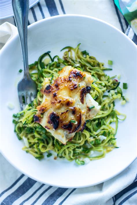 I've been really into white flakey fish lately and using them as a base for flavorful recipes. Miso Glazed Haddock with Ginger and Sesame Zucchini ...