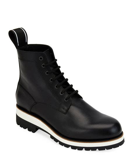 Image 1 Of 3 Mens Leather Lace Up Ankle Boot