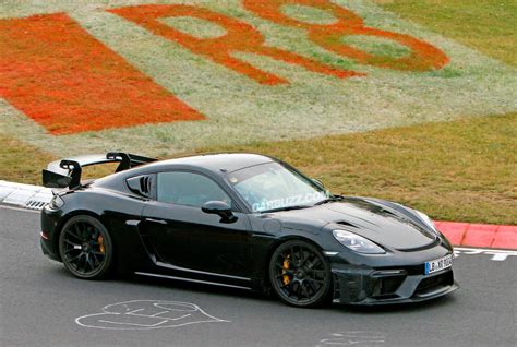 Porsche Cayman Gt Rs Spied Testing With New Gt Carbuzz