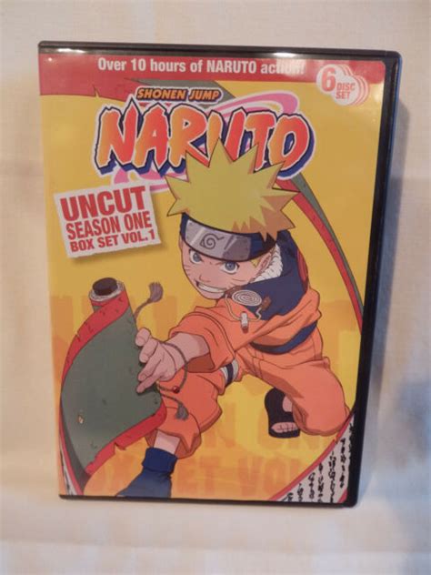 Naruto Uncut Season 1 Volume 1 And 2 Box Sets 12 Disc Total Ebay