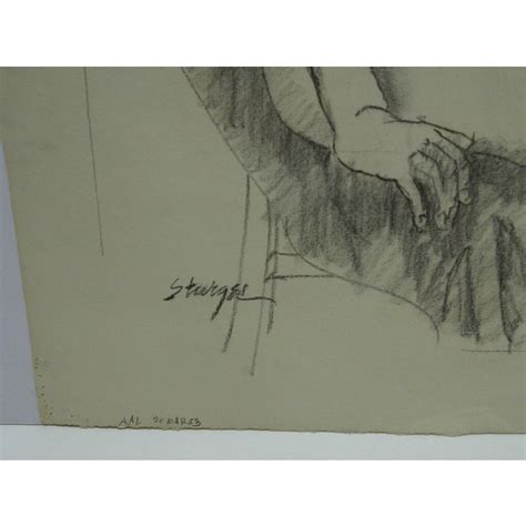 Tom Sturges Jr 1953 Pregnant Nude Original Drawing Chairish