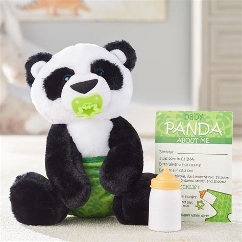 Melissa And Doug 11 Inch Baby Panda Plush Stuffed Animal With Pacifier