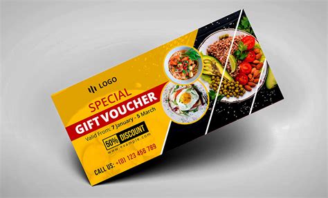 Food Restaurant Gift Voucher Template Gift Vouchers Food Shop Gifts