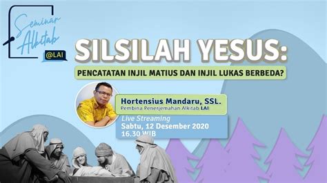 Silsilah Yesus Kristus Menurut Matius 1 1 17 Gpib Mupel Kalbar Gambaran