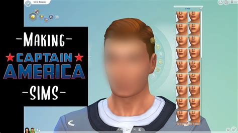 Making Sims Captain America Cas No Cc The Sims 4 Youtube