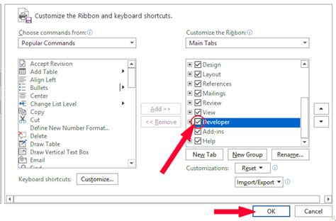 How To Add The Developer Tab In Word Software Accountant