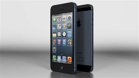 3d Iphone 5 Slate Black Vray Cgtrader