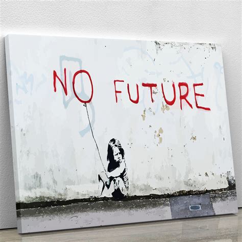 Banksy No Future Canvas Print Or Poster Canvas Art Rocks