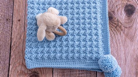 Easy Crochet Baby Blanket Video Tutorial With Free Pattern And Video