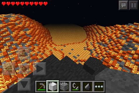 Giant Volcano Creation Minecraft Pe Maps