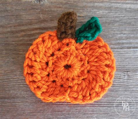 Crochet Pumpkin Applique Pattern